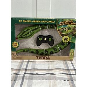 TERRA RC Snake Green Anaconda 30" Remote Control Toy Battat Lights 5+